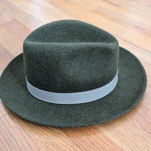 Country Gentleman Fedora Hat, Forest Green, Small